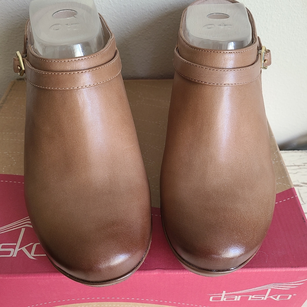 NEW Dansko 40 Malissa Burnished Calf Tan - Picture 3 of 10